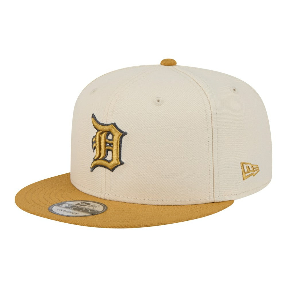 Detroit Tigers New Era 2-Tone Color Pack 9FIFTY Snapback Hat - Light Beige/Khaki - New Era Discount