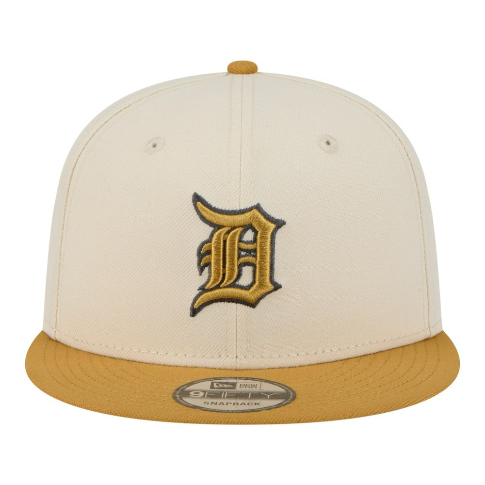 Detroit Tigers New Era 2-Tone Color Pack 9FIFTY Snapback Hat - Light Beige/Khaki - New Era Discount