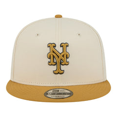 New York Mets New Era Two-Tone Color Pack 9FIFTY Snapback Hat - Light Beige/Khaki - New Era Discount