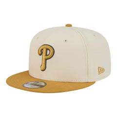Philadelphia Phillies New Era Two-Tone Color Pack 9FIFTY Snapback Hat - Light Beige/Khaki - New Era on Sale