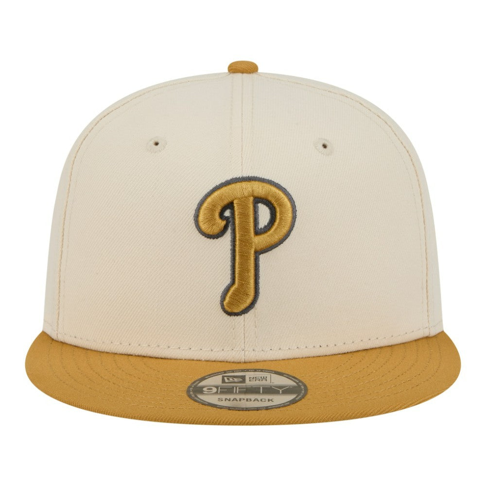 Philadelphia Phillies New Era Two-Tone Color Pack 9FIFTY Snapback Hat - Light Beige/Khaki - New Era on Sale