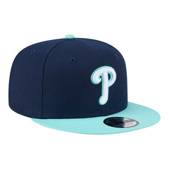 Philadelphia Phillies New Era Two-Tone Color Pack 9FIFTY Snapback Hat - Navy/Turquoise - New Era on Sale
