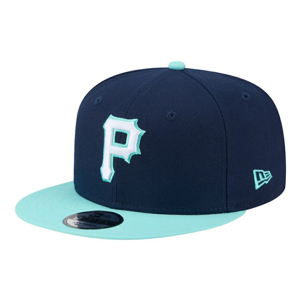 Pittsburgh Pirates New Era Two-Tone Color Pack 9FIFTY Snapback Hat - Navy/Turquoise - New Era Online