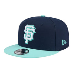 San Francisco Giants New Era 2-Tone Color Pack 9FIFTY Snapback Hat - Navy/Turquoise - New Era Lifestyle