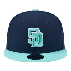 San Diego Padres New Era 2-Tone Color Pack 9FIFTY Snapback Hat - Navy/Turquoise - New Era Online