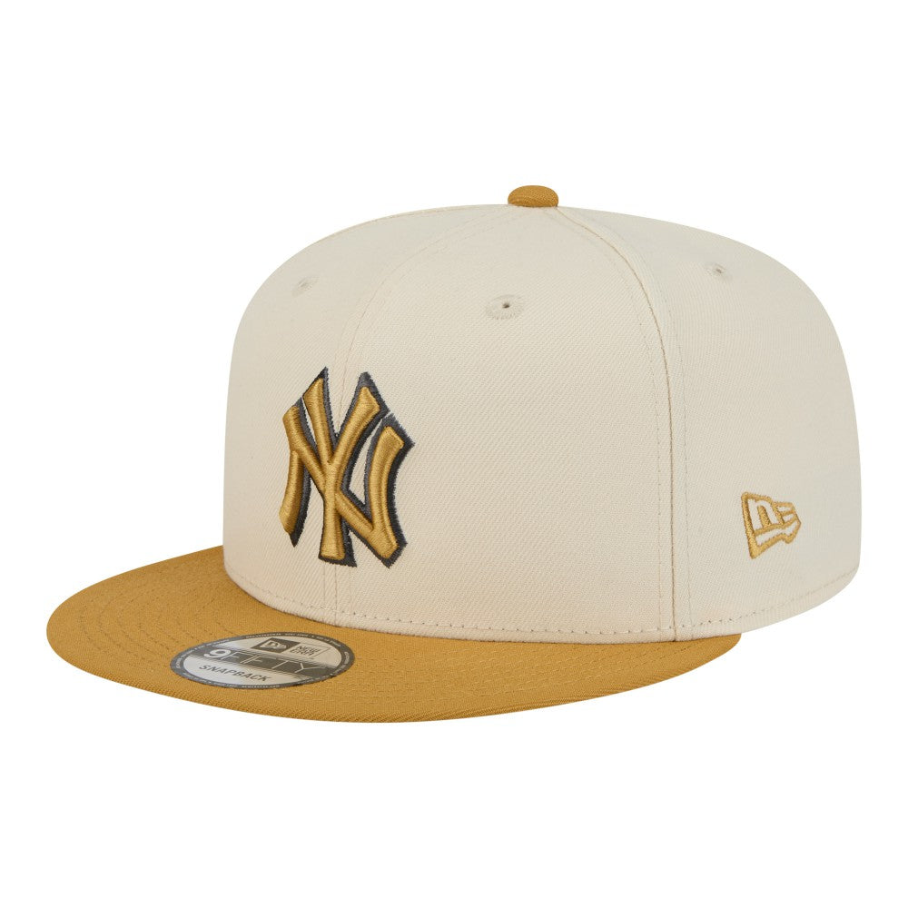 New York Yankees New Era 2-Tone Color Pack 9FIFTY Snapback Hat - Light Beige/Khaki - New Era Discount