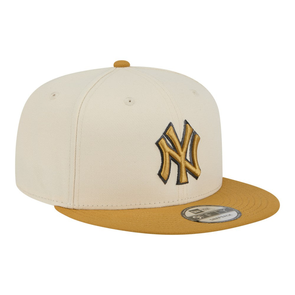 New York Yankees New Era 2-Tone Color Pack 9FIFTY Snapback Hat - Light Beige/Khaki - New Era Discount