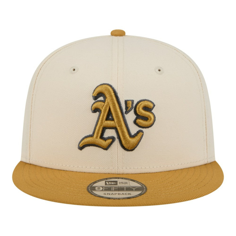 Athletics New Era 2-Tone Color Pack 9FIFTY Snapback Hat - Light Beige/Khaki - New Era Online