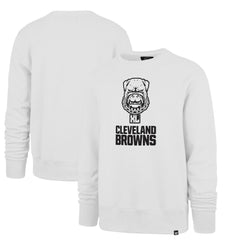 47 brand Cleveland Browns '47 Dawg Pound XL Imprint Headline Sweatshirt White