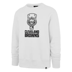 47 brand Cleveland Browns '47 Dawg Pound XL Imprint Headline Sweatshirt White