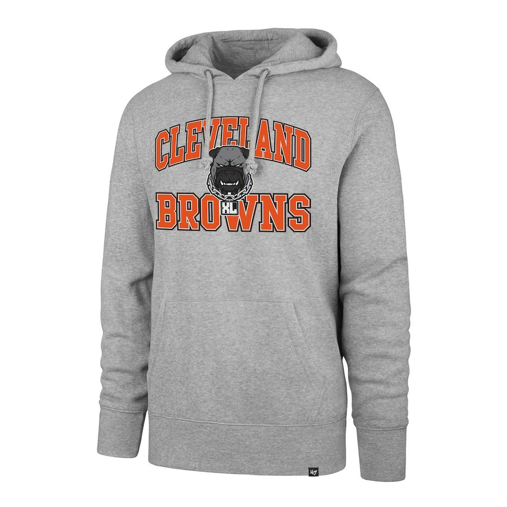 47 brand Cleveland Browns '47 Dawg Pound XL Velocity Headline Pullover Hoodie Gray