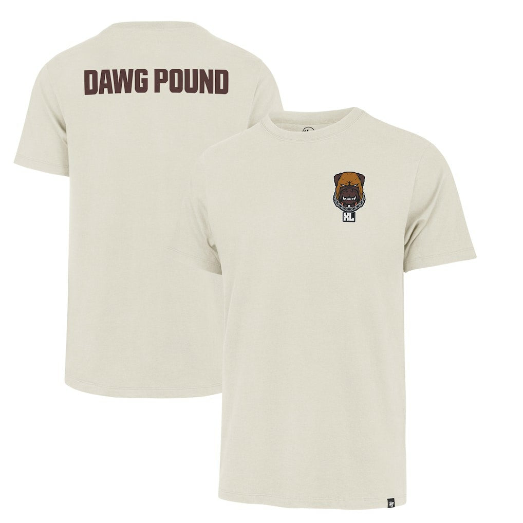 47 brand Cleveland Browns '47 Dawg Pound XL Backer Franklin T-Shirt Cream