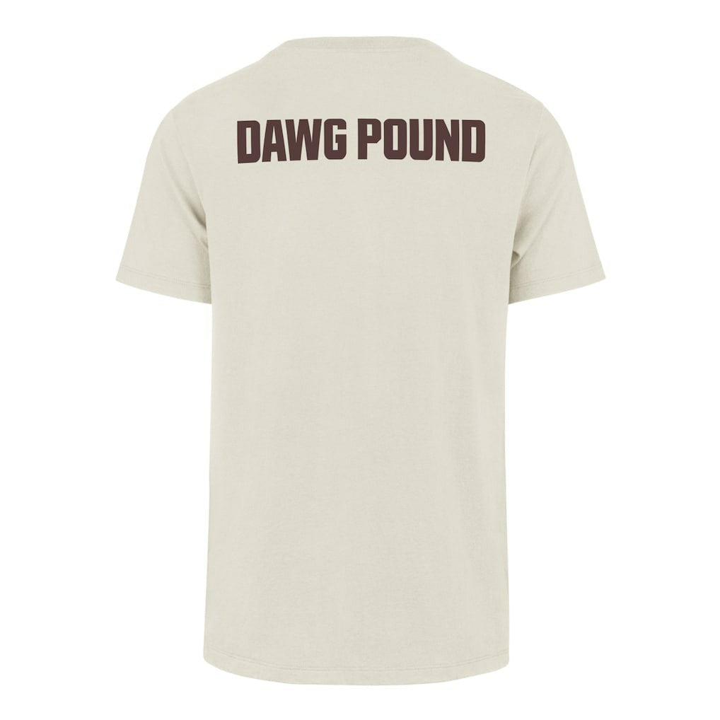 47 brand Cleveland Browns '47 Dawg Pound XL Backer Franklin T-Shirt Cream