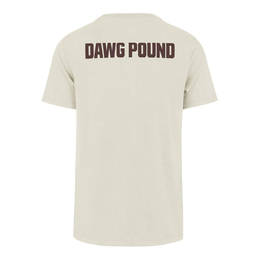47 brand Cleveland Browns '47 Dawg Pound XL Backer Franklin T-Shirt Cream