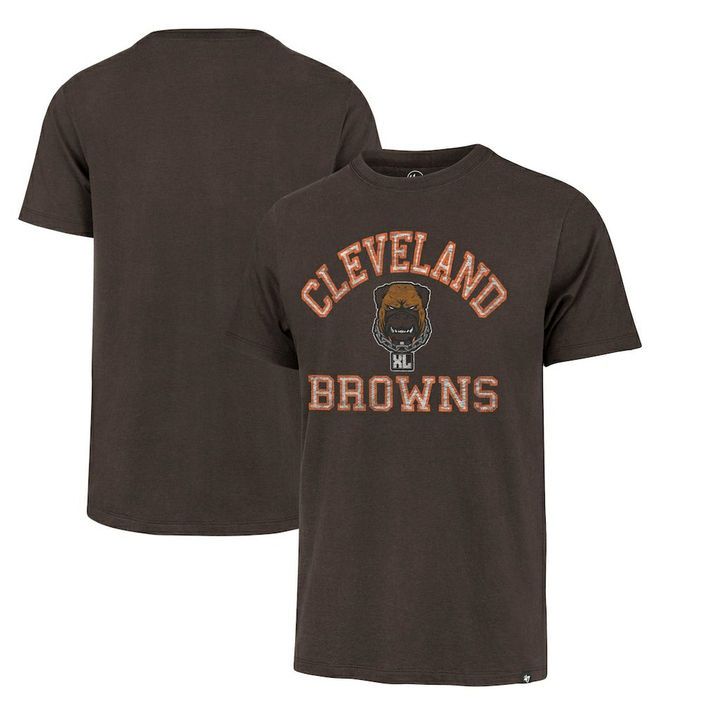47 brand Cleveland Browns '47 Dawg Pound XL All Day Franklin T-Shirt Brown