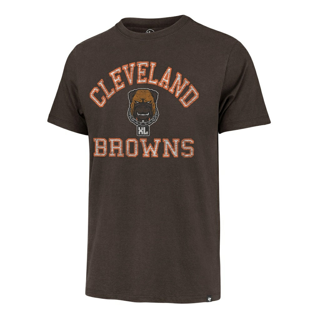 47 brand Cleveland Browns '47 Dawg Pound XL All Day Franklin T-Shirt Brown