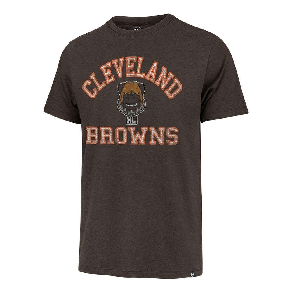 47 brand Cleveland Browns '47 Dawg Pound XL All Day Franklin T-Shirt Brown