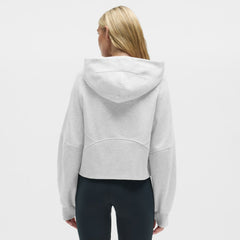 Cleveland Browns lululemon Women's Scuba Oversized Half-Zip Hoodie Heathered Core Ultra Light Grey