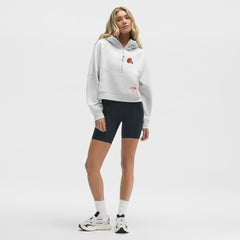 Cleveland Browns lululemon Women's Scuba Oversized Half-Zip Hoodie Heathered Core Ultra Light Grey