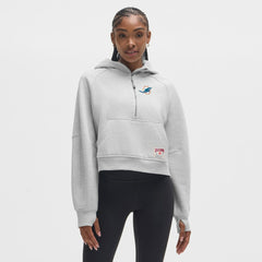 Miami Dolphins lululemon Women's Scuba Oversized Half-Zip Hoodie Heathered Core Ultra Light Grey