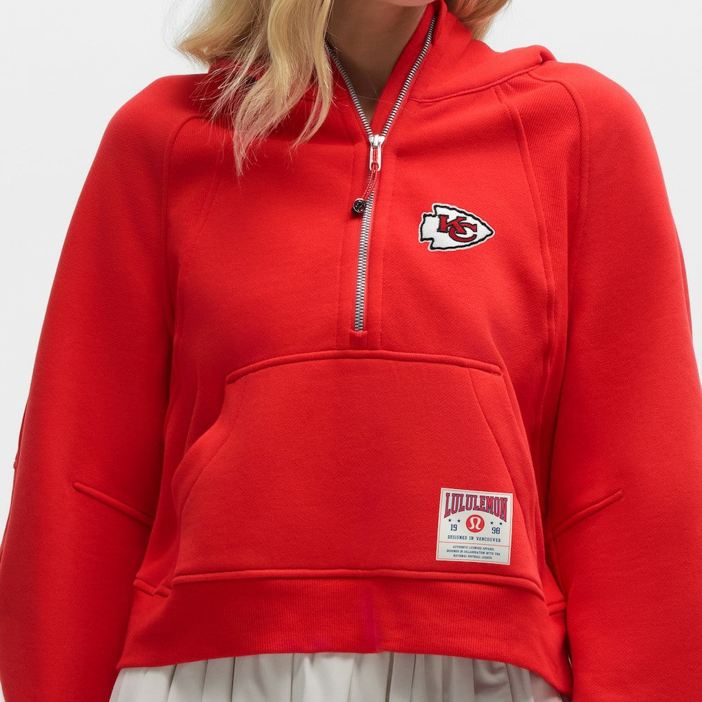 Kansas City Chiefs lululemon Women's Scuba Oversized Half-Zip Hoodie True Red