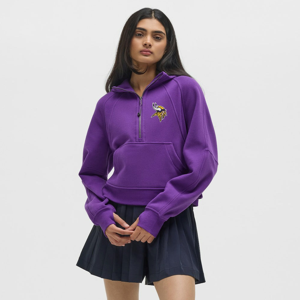 Minnesota Vikings lululemon Women's Scuba Oversized Half-Zip Hoodie College Purple