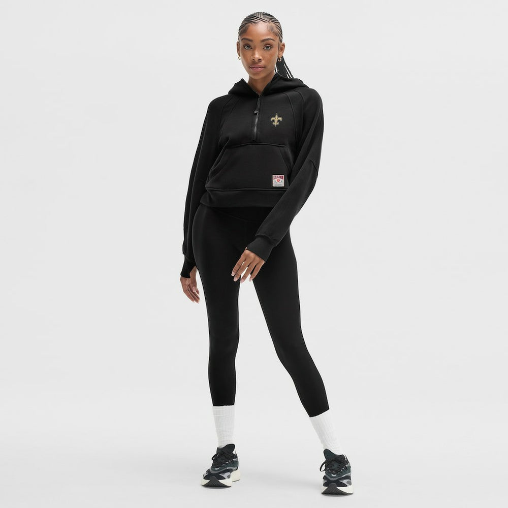 New Orleans Saints lululemon Women's Scuba Oversized Half-Zip Hoodie Black