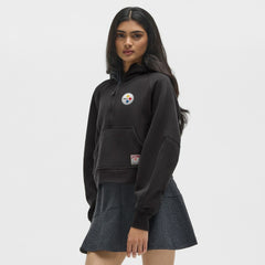 Pittsburgh Steelers lululemon Women's Scuba Oversized Half-Zip Hoodie Black