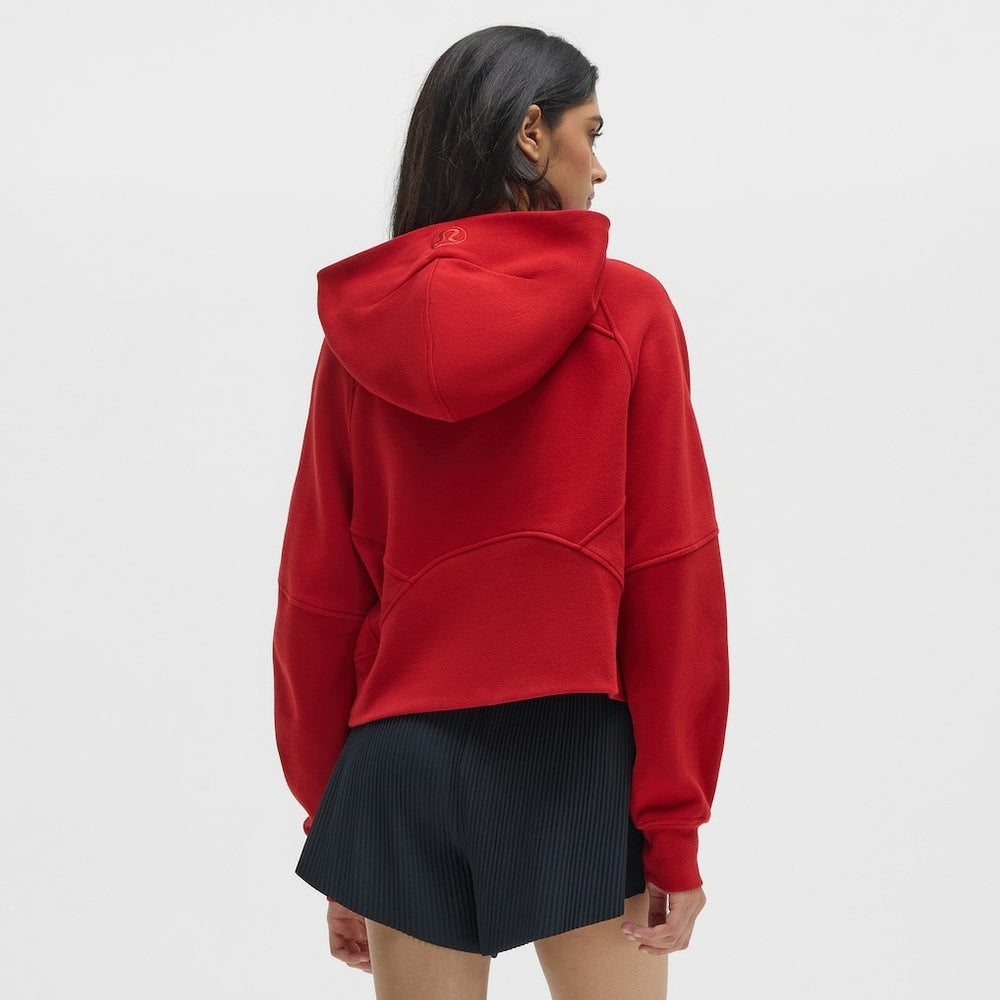 Atlanta Falcons lululemon Women's Scuba Oversized Half-Zip Hoodie College Crimson