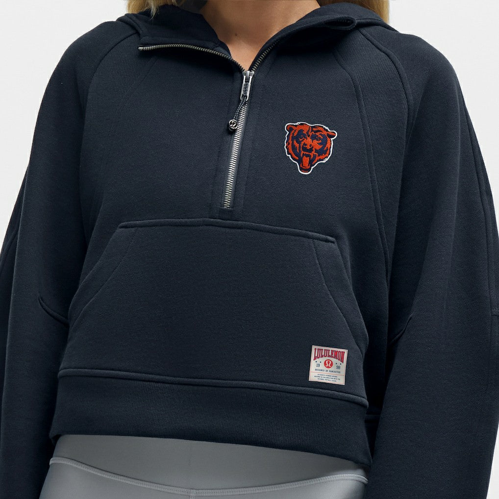 Chicago Bears lululemon Women's Scuba Oversized Half-Zip Hoodie True Navy