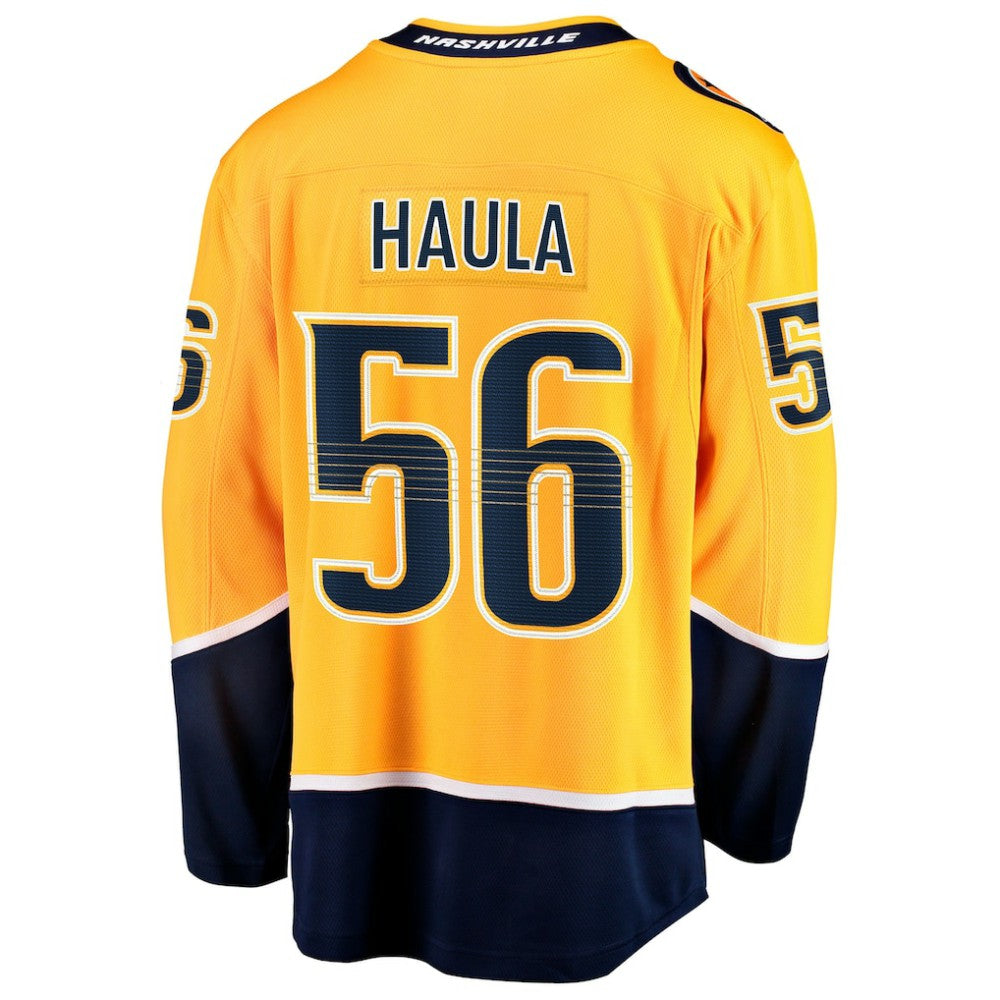 Erik Haula Nashville Predators Fanatics Home Breakaway Jersey - Gold - NHL 203275977