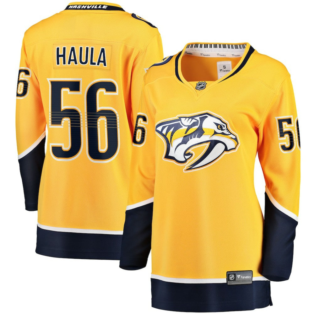 Erik Haula Nashville Predators Fanatics Women's Home Breakaway Player Jersey - Gold - NHL 203275978
