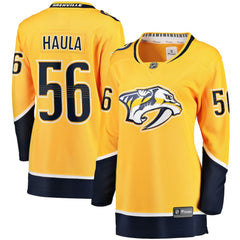 Erik Haula Nashville Predators Fanatics Women's Home Breakaway Player Jersey - Gold - NHL 203275978