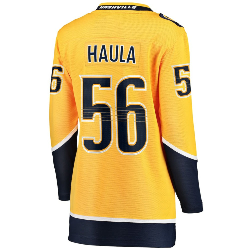 Erik Haula Nashville Predators Fanatics Women's Home Breakaway Player Jersey - Gold - NHL 203275978