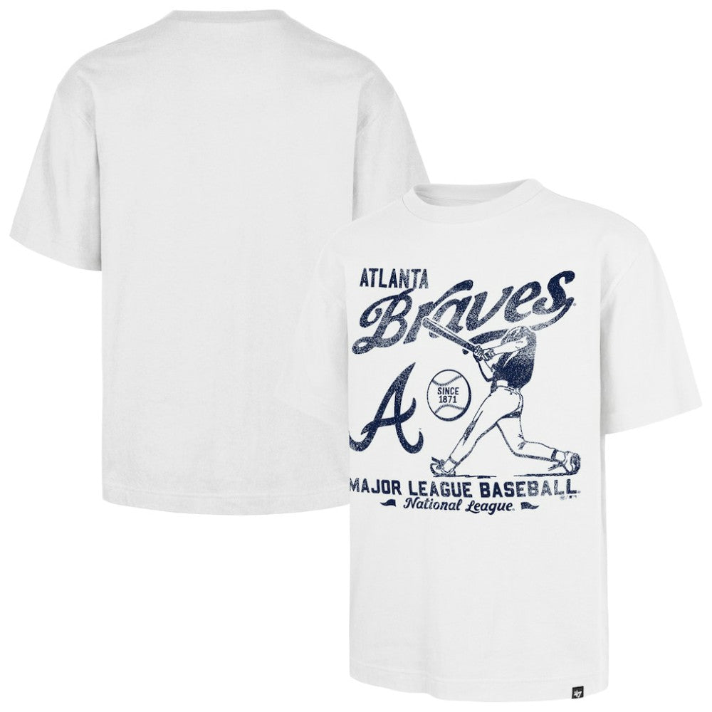 Atlanta Braves '47 Regional Batter Foundation T-Shirt - White - 47 brand Online