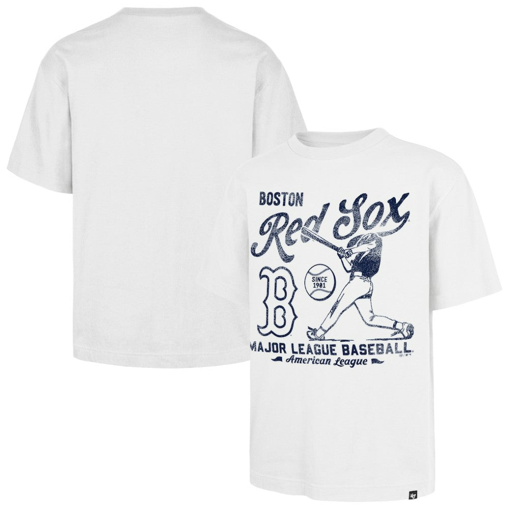 Boston Red Sox '47 Regional Batter Foundation T-Shirt - White - 47 brand Lifestyle