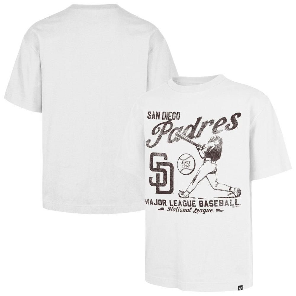San Diego Padres '47 Regional Batter Foundation T-Shirt - White - 47 brand Lifestyle
