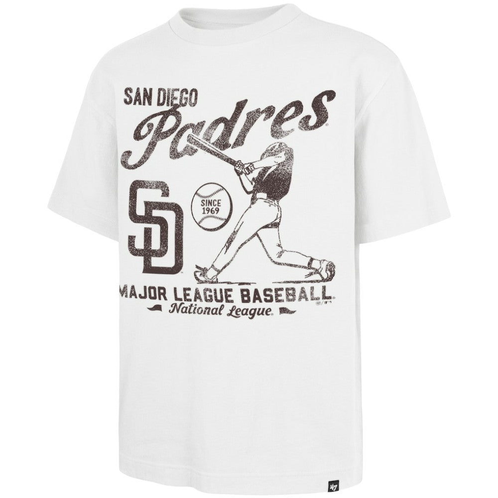 San Diego Padres '47 Regional Batter Foundation T-Shirt - White - 47 brand Lifestyle