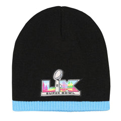 Super Bowl LX Outerstuff Youth Uncuffed Knit Hat Black