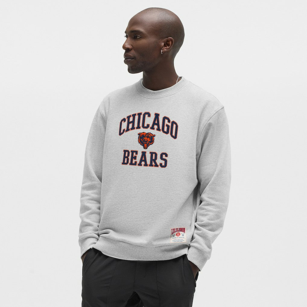 Chicago Bears lululemon Steady State Sweatshirt Heathered Silver Drop