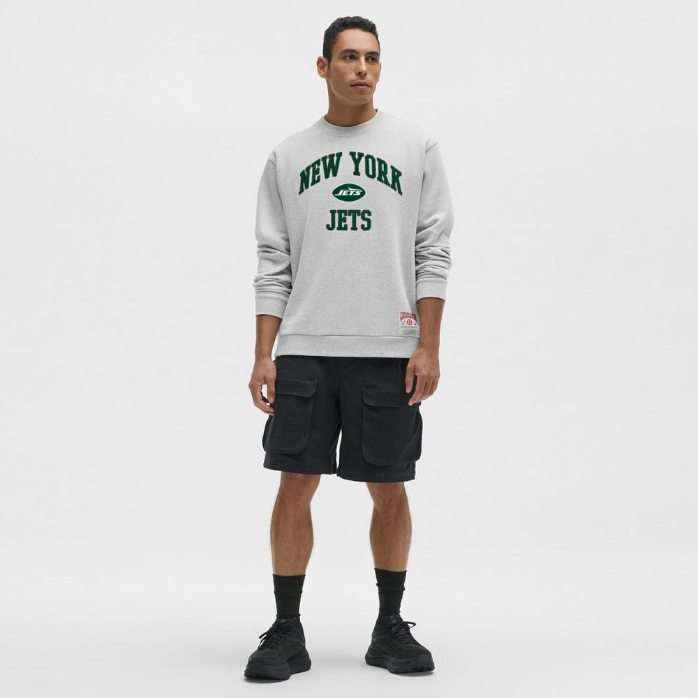 New York Jets lululemon Steady State Sweatshirt Heathered Silver Drop