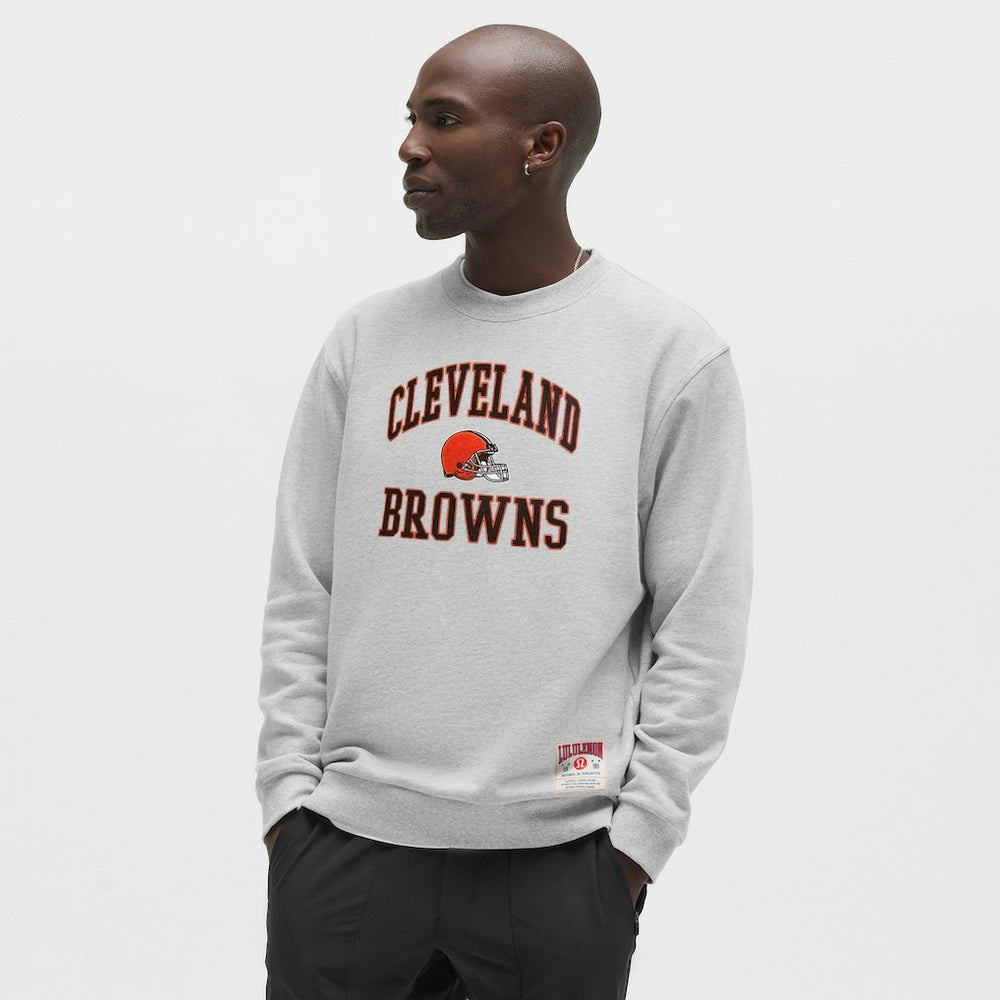 Cleveland Browns lululemon Steady State Sweatshirt Heathered Silver Drop