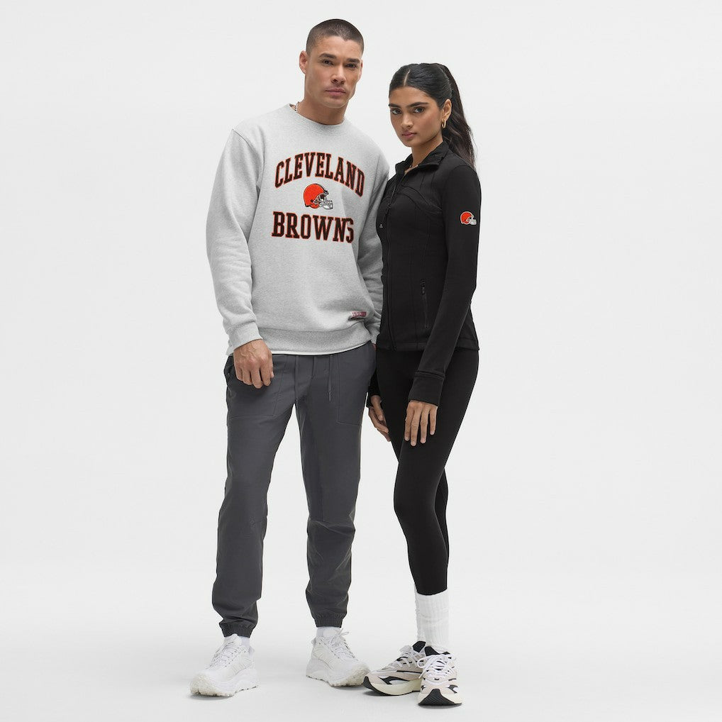 Cleveland Browns lululemon Steady State Sweatshirt Heathered Silver Drop