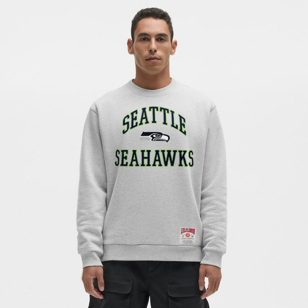 Seattle Seahawks lululemon Steady State Sweatshirt Heathered Silver Drop