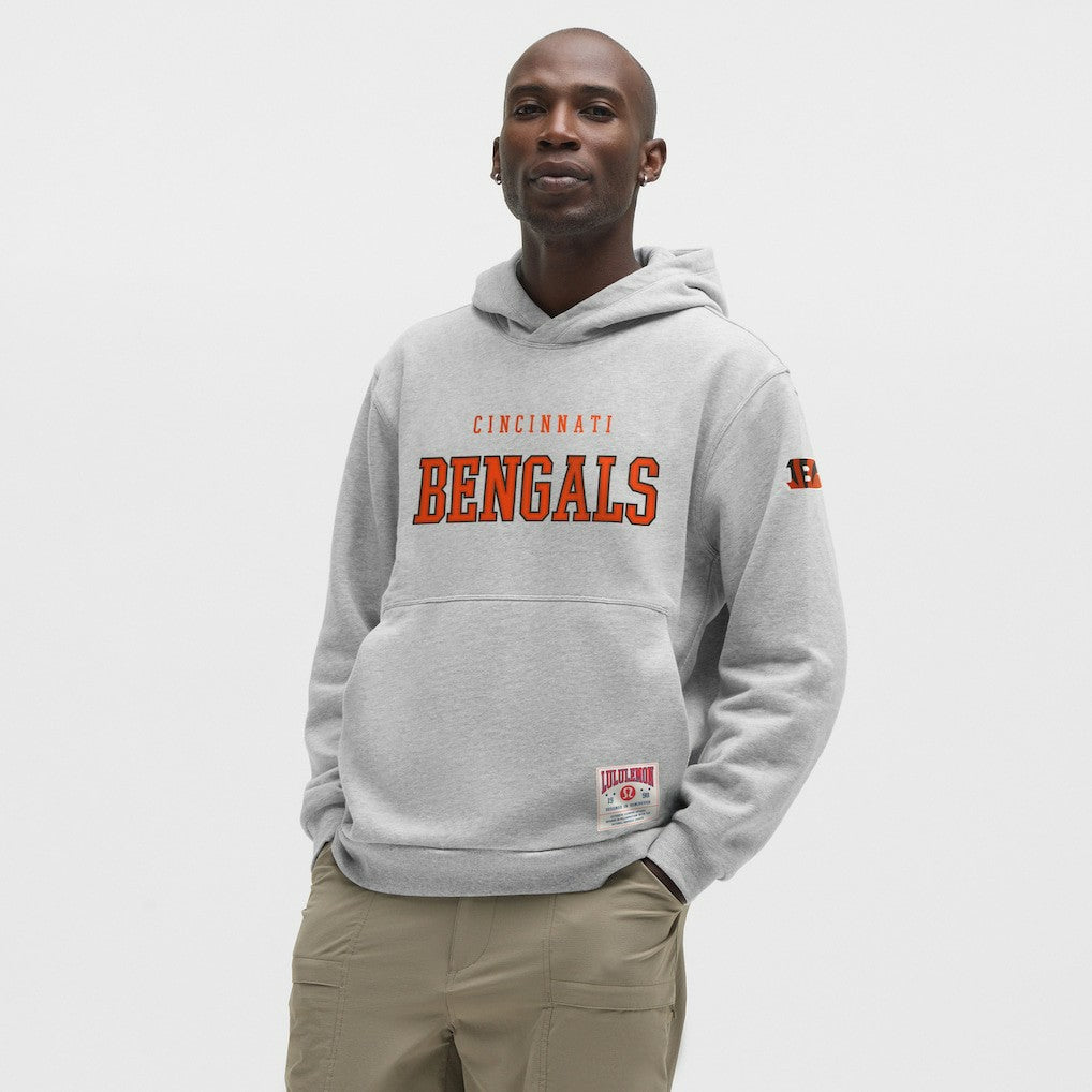 Cincinnati Bengals lululemon Steady State Pullover Hoodie Heathered Silver Drop