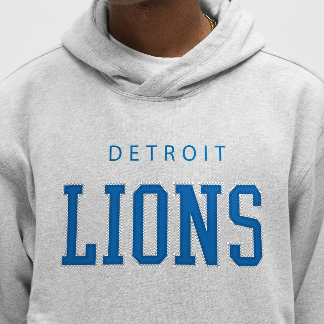 Detroit Lions lululemon Steady State Pullover Hoodie Heathered Silver Drop