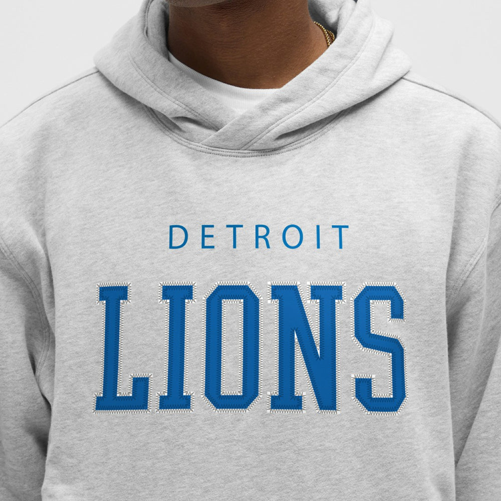 Detroit Lions lululemon Steady State Pullover Hoodie Heathered Silver Drop