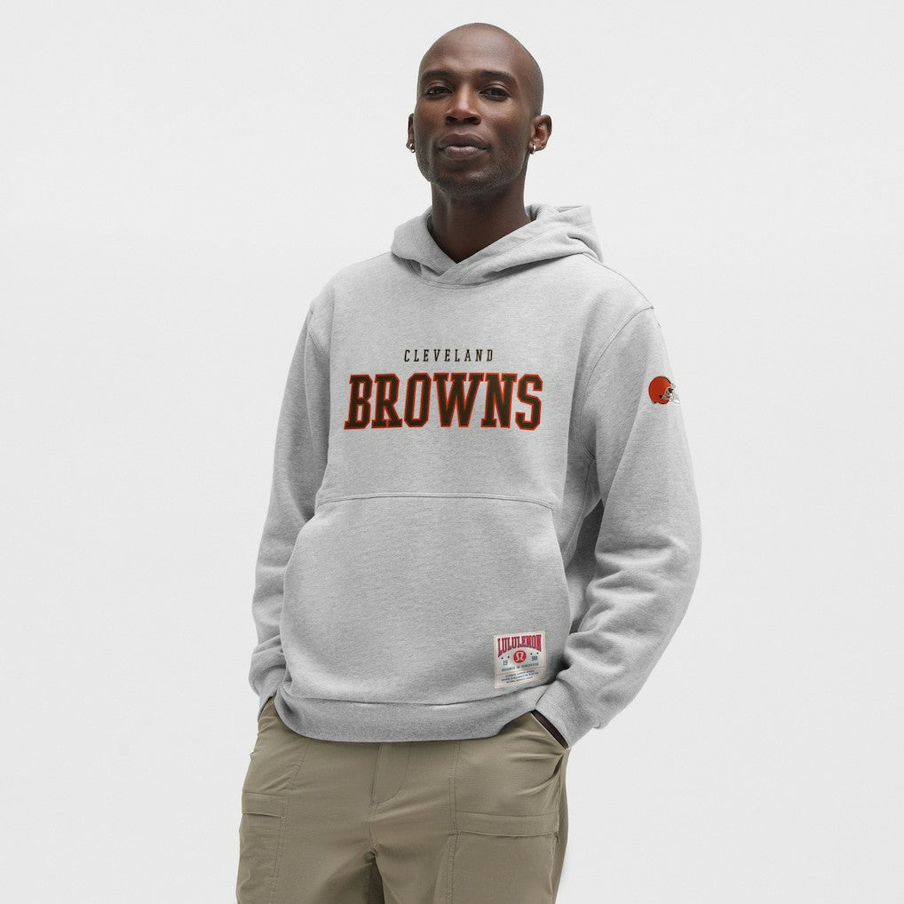 Cleveland Browns lululemon Steady State Pullover Hoodie Heathered Silver Drop