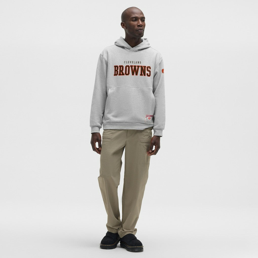 Cleveland Browns lululemon Steady State Pullover Hoodie Heathered Silver Drop