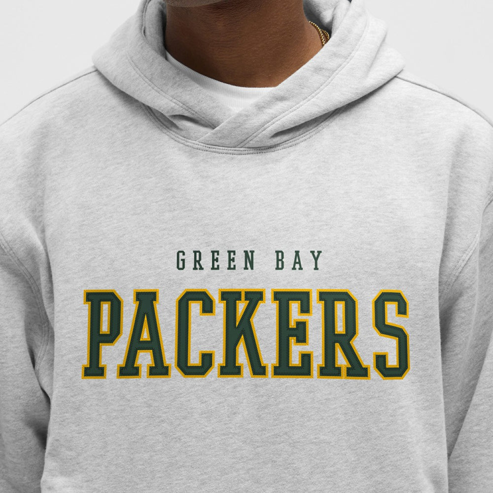 Green Bay Packers lululemon Steady State Pullover Hoodie Heathered Silver Drop